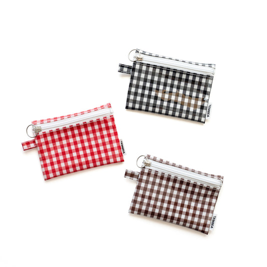 TEMBEA　FLAT POUCH SMALL -GINGHAM CHECK