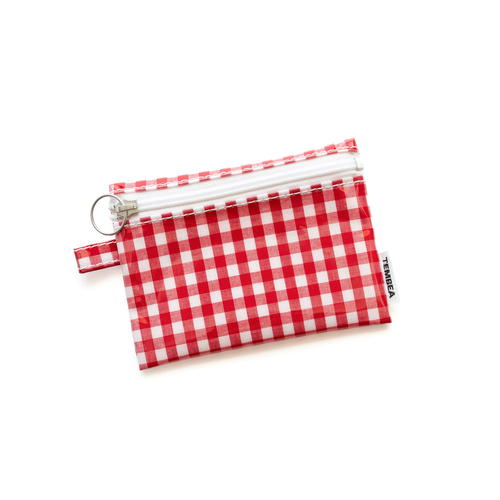 TEMBEA　FLAT POUCH SMALL -GINGHAM CHECK