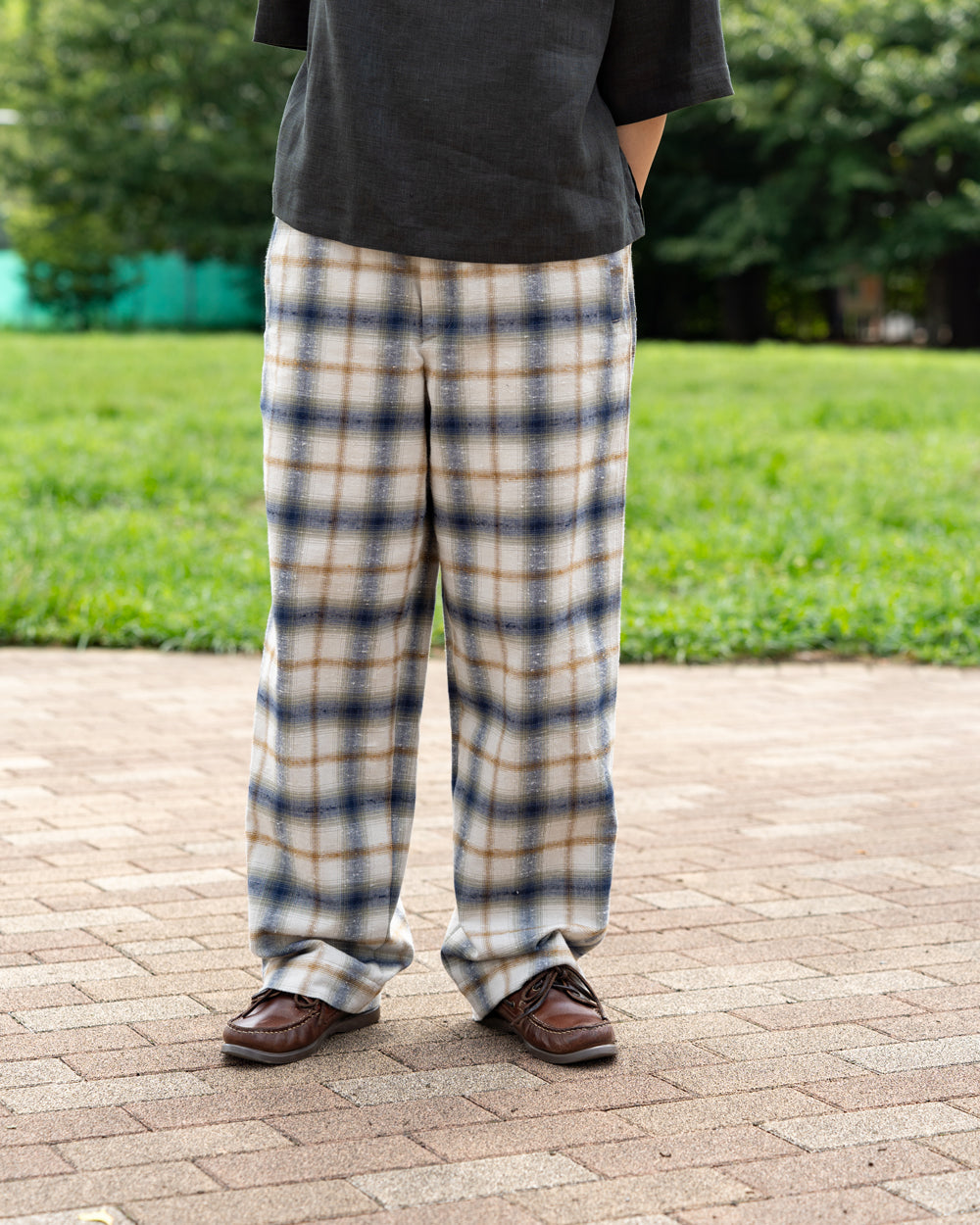 Oblada OMBRE CHECK PANTS