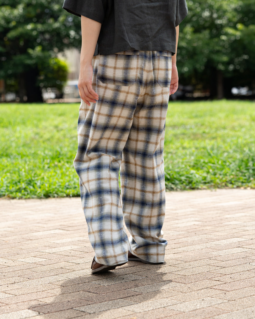 Oblada OMBRE CHECK PANTS