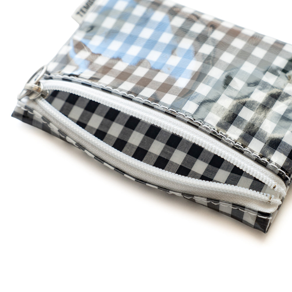 TEMBEA　FLAT POUCH SMALL -GINGHAM CHECK