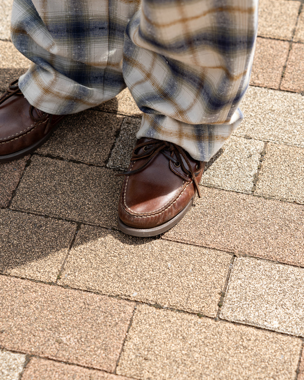 Oblada OMBRE CHECK PANTS