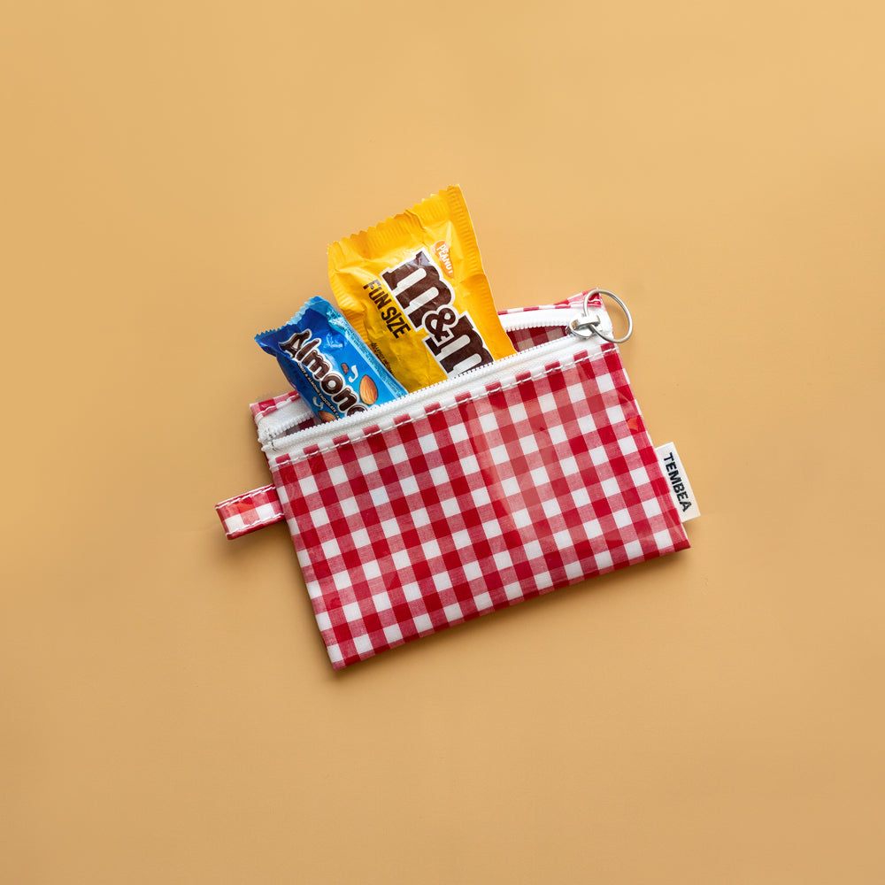 TEMBEA　FLAT POUCH SMALL -GINGHAM CHECK