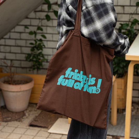 F F F   Tote bag  -Brown