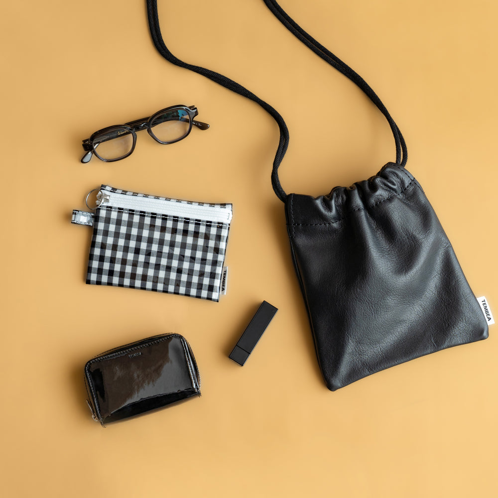 TEMBEA　FLAT POUCH SMALL -GINGHAM CHECK
