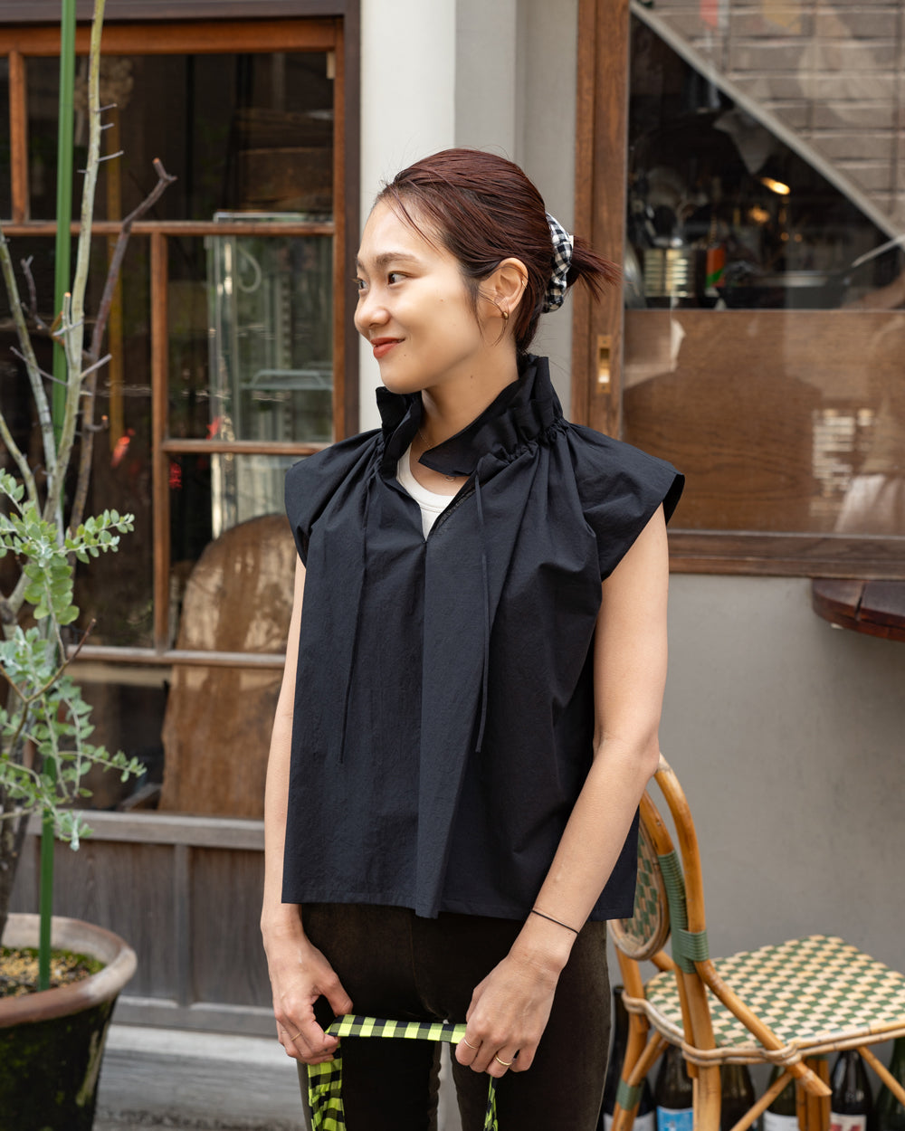 HAVERSACK × Friday  Frill collar N/S shirts