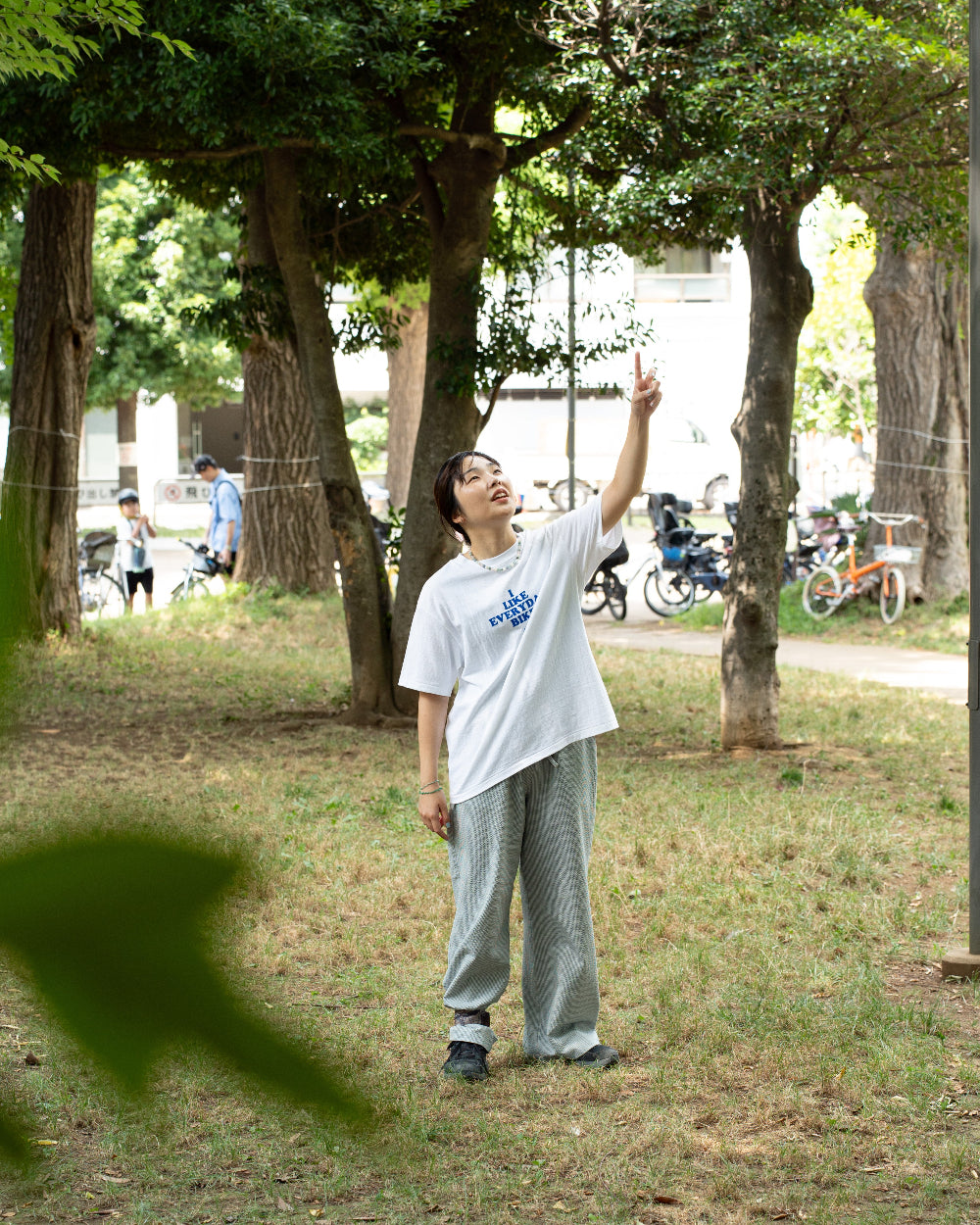 Americana × Friday   Print tee " I like everydaybike"
