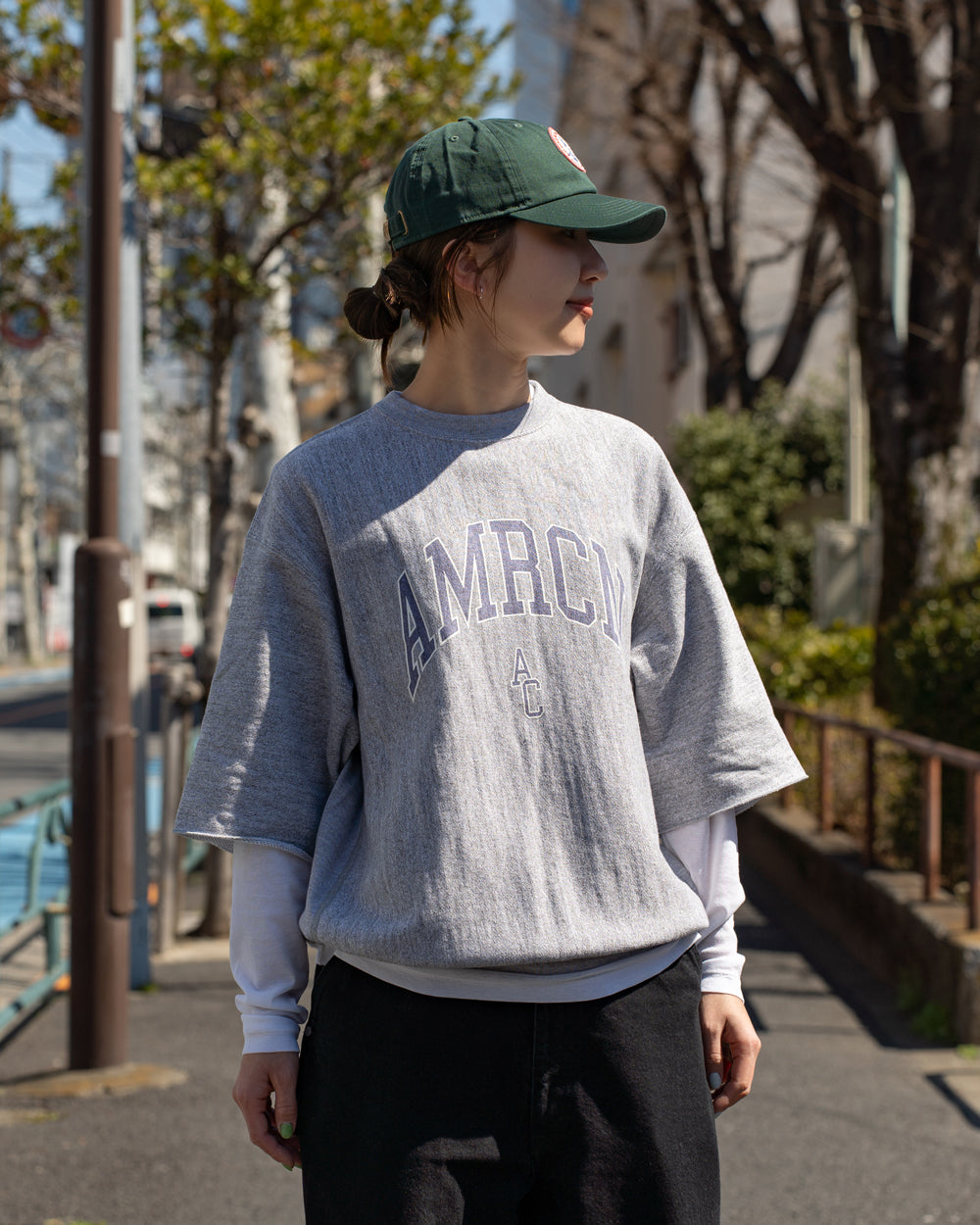 Americana CUT OFF REVERSE WEAVE SWEAT SHIRTS