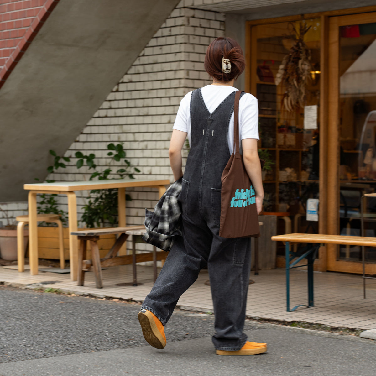 F F F   Tote bag  -Brown