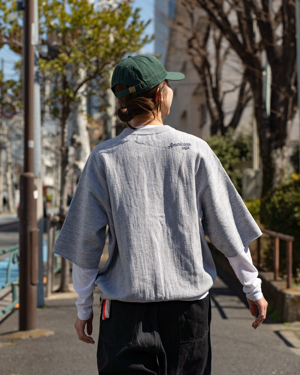 Americana CUT OFF REVERSE WEAVE SWEAT SHIRTS