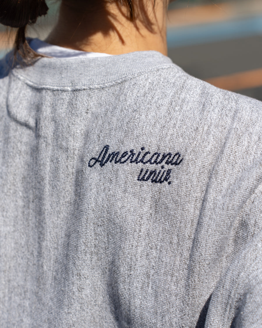 Americana CUT OFF REVERSE WEAVE SWEAT SHIRTS