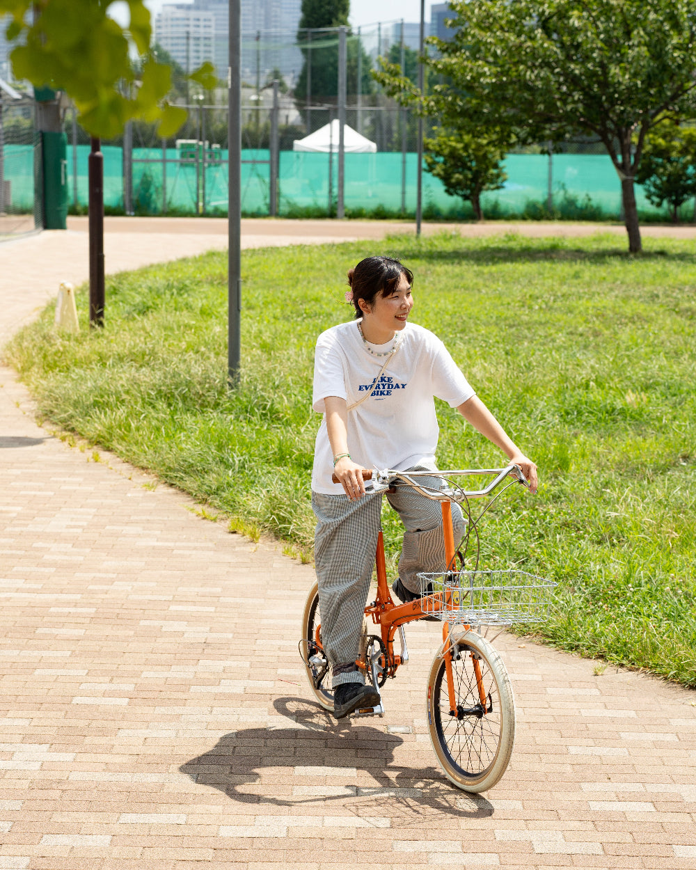 Americana × Friday   Print tee " I like everydaybike"