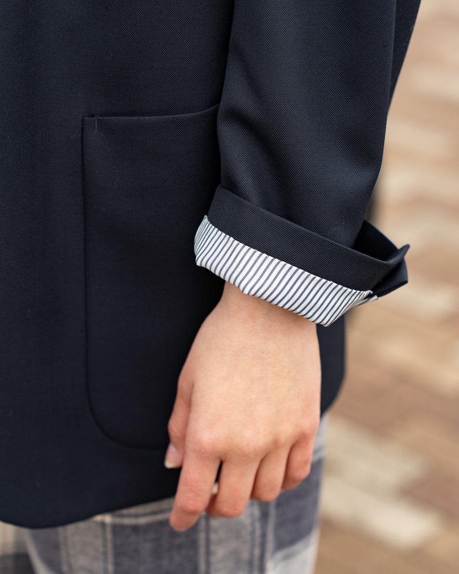 HAVERSACK × Friday  2B Navy Blazer