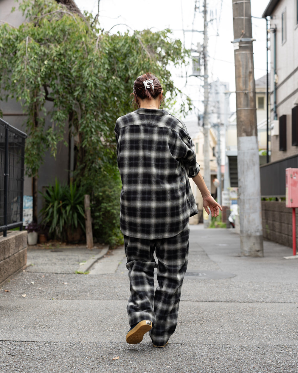 Oblada OMBRE CHECK PANTS