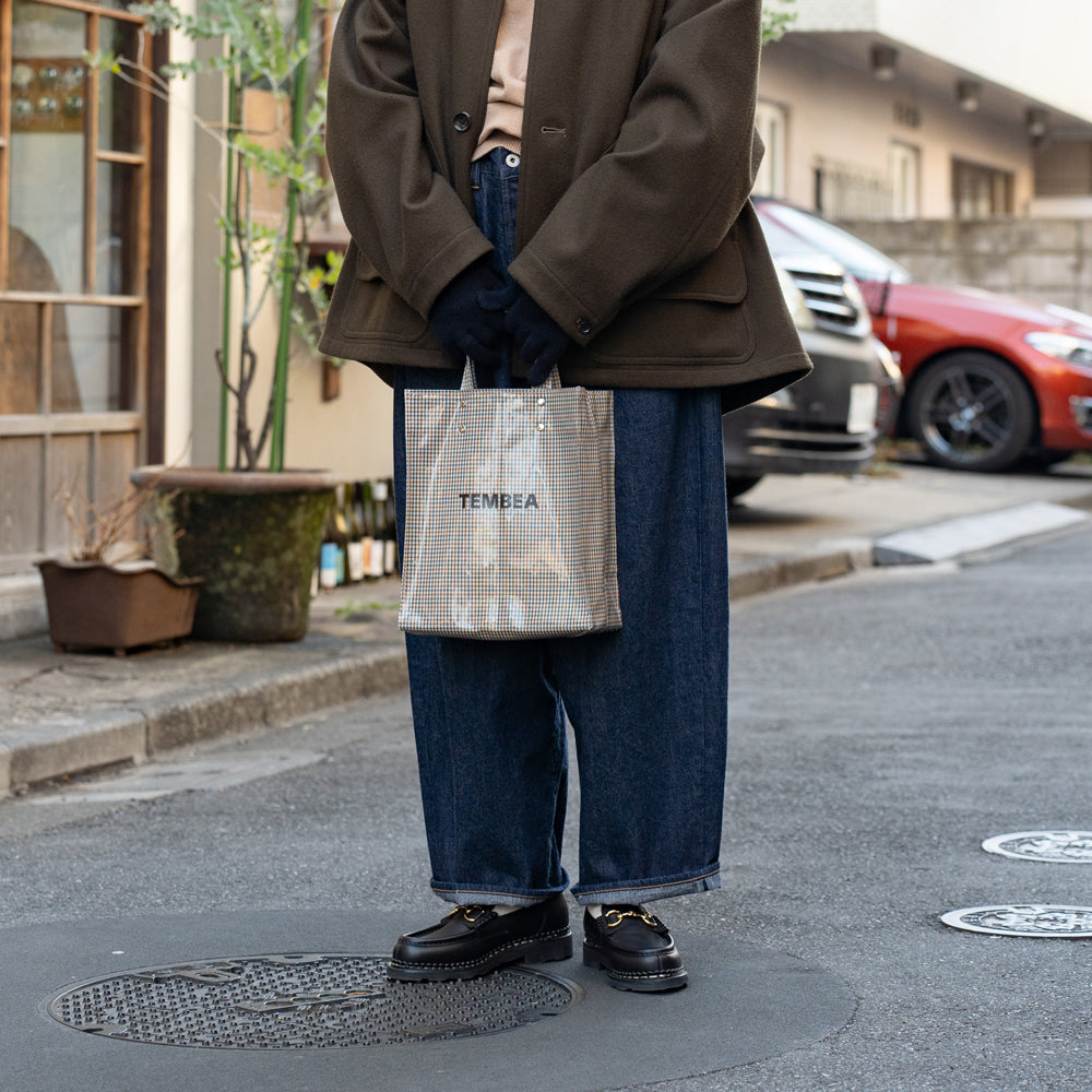 TEMBEA　PAPER TOTE SMALL -NEW CHECK
