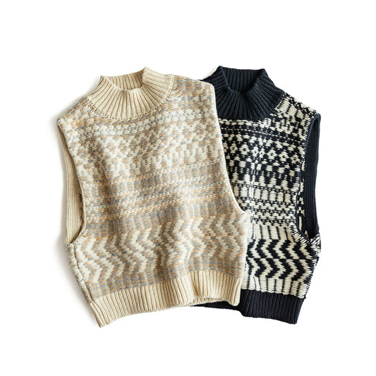 WONDER FULL LIFE × TAKt    Hand knit vest #11