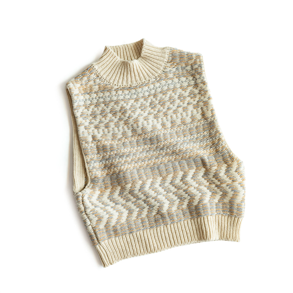 WONDER FULL LIFE × TAKt    Hand knit vest #11