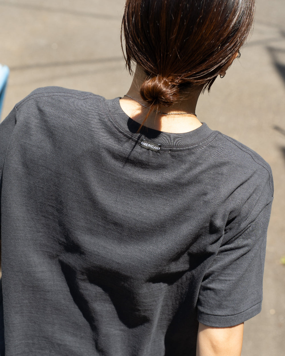 Americana × Friday   Print tee " No Thanks  I'll go by bicycle "
