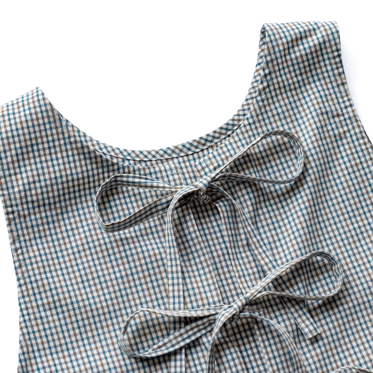 Americana × Friday  2way vest -White check