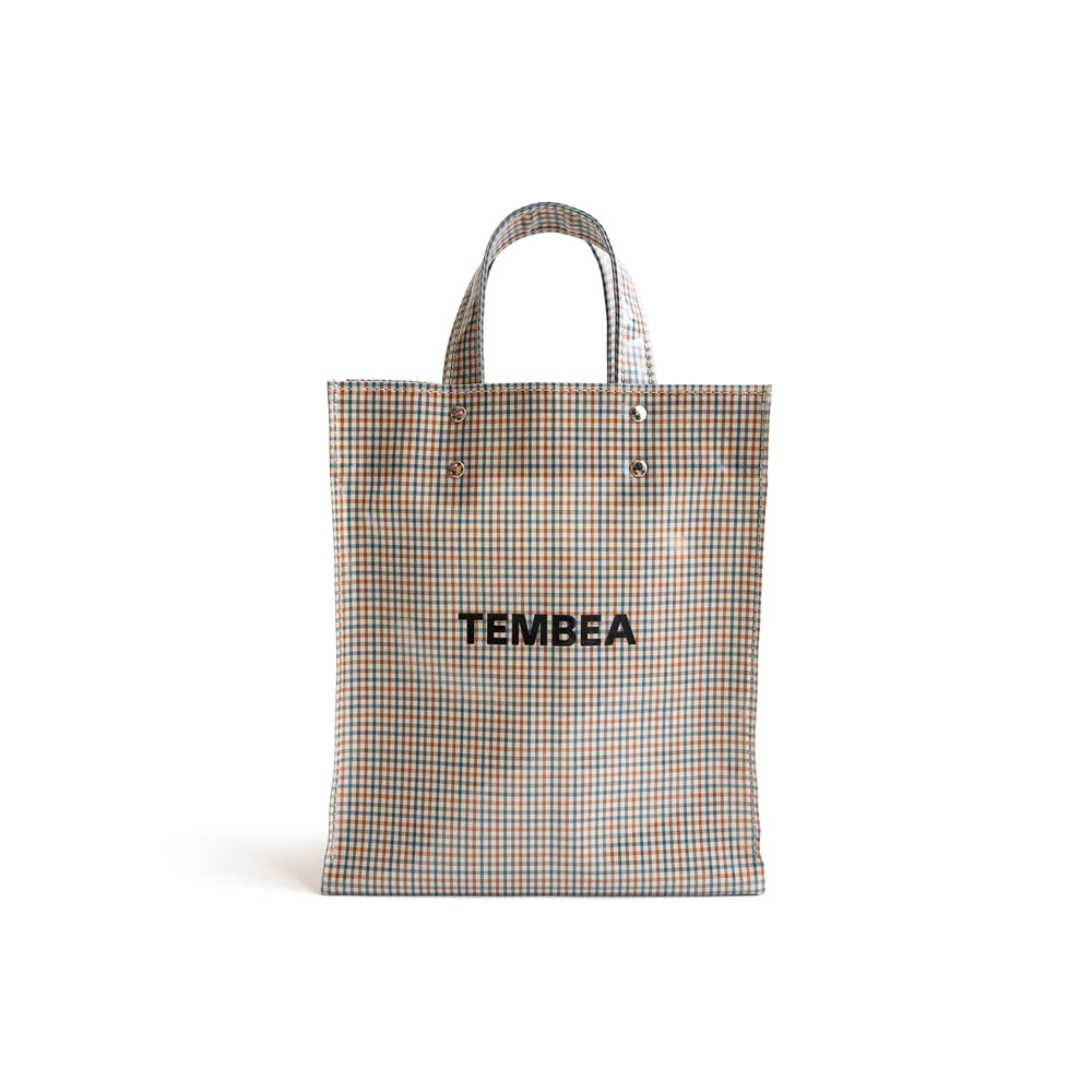 TEMBEA　PAPER TOTE SMALL -NEW CHECK