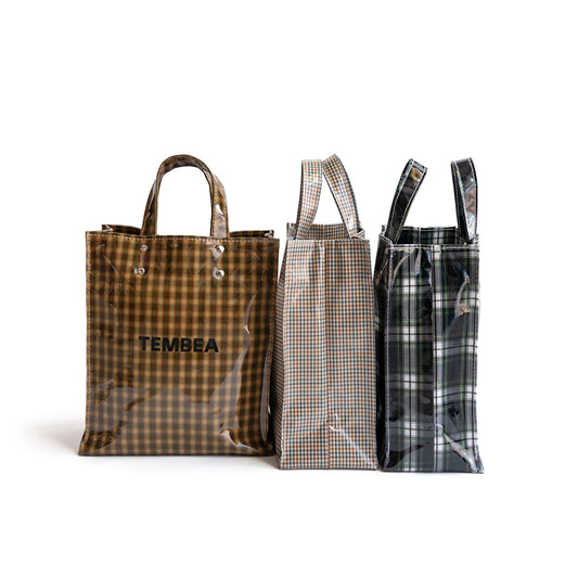 TEMBEA　PAPER TOTE SMALL -NEW CHECK