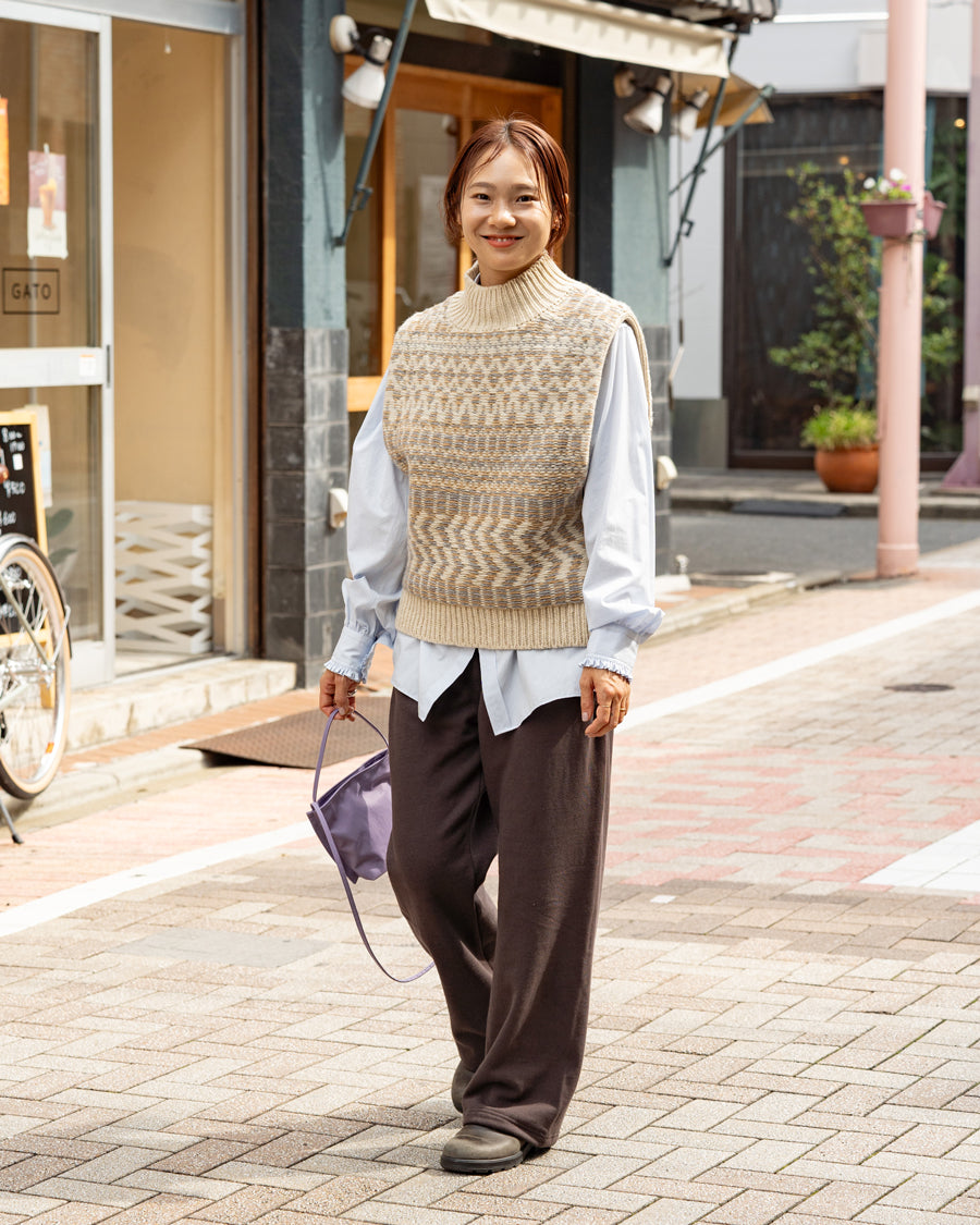 WONDER FULL LIFE × TAKt    Hand knit vest #11