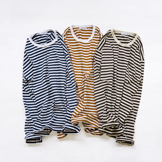 nanamica COOLMAX Stripe Jersey L/S Tee