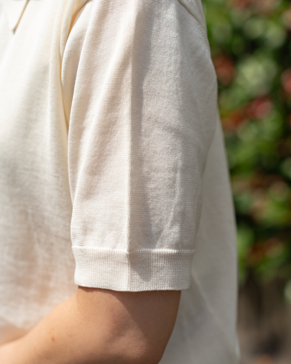 HAVERSACK Half zip knit polo