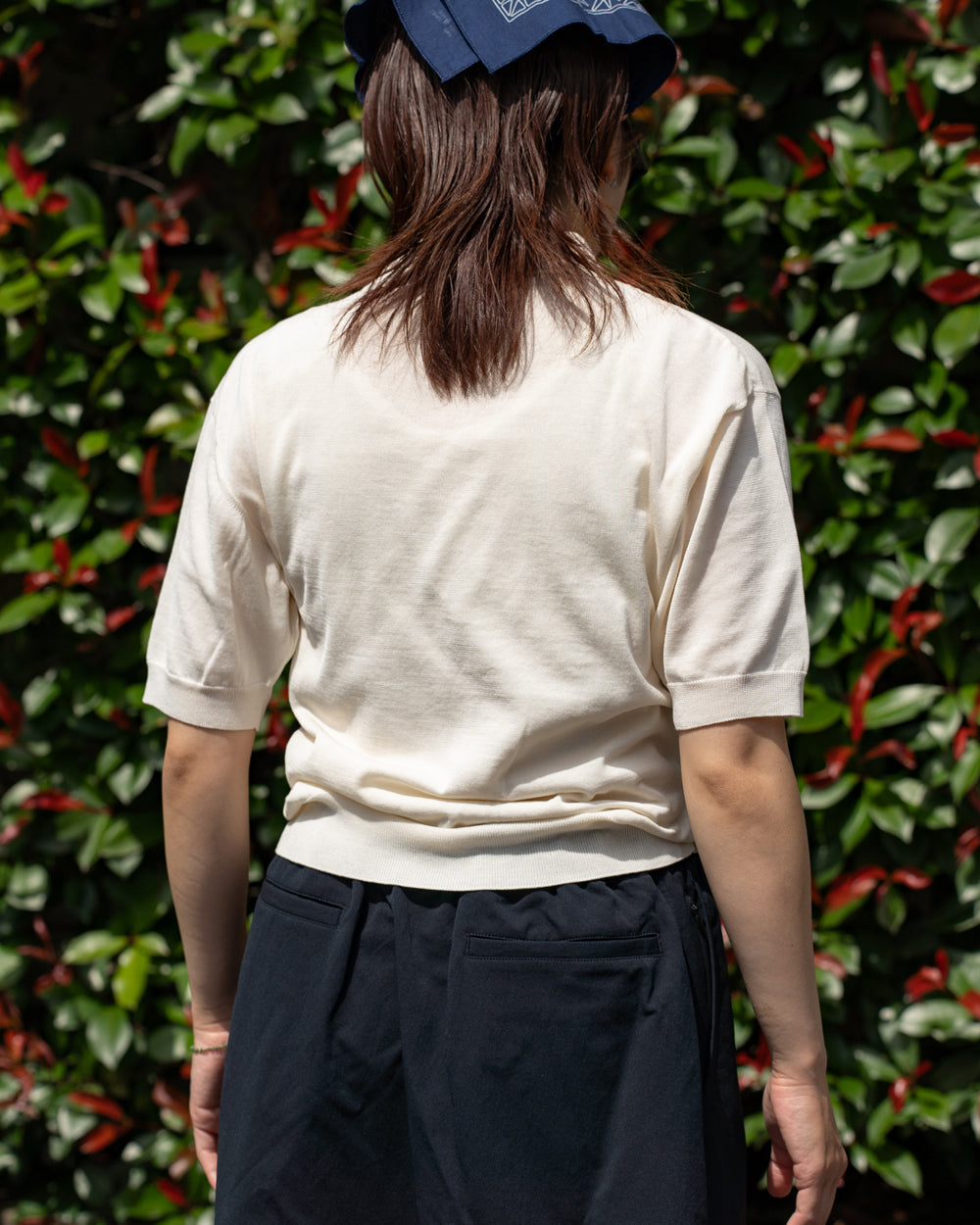 HAVERSACK Half zip knit polo