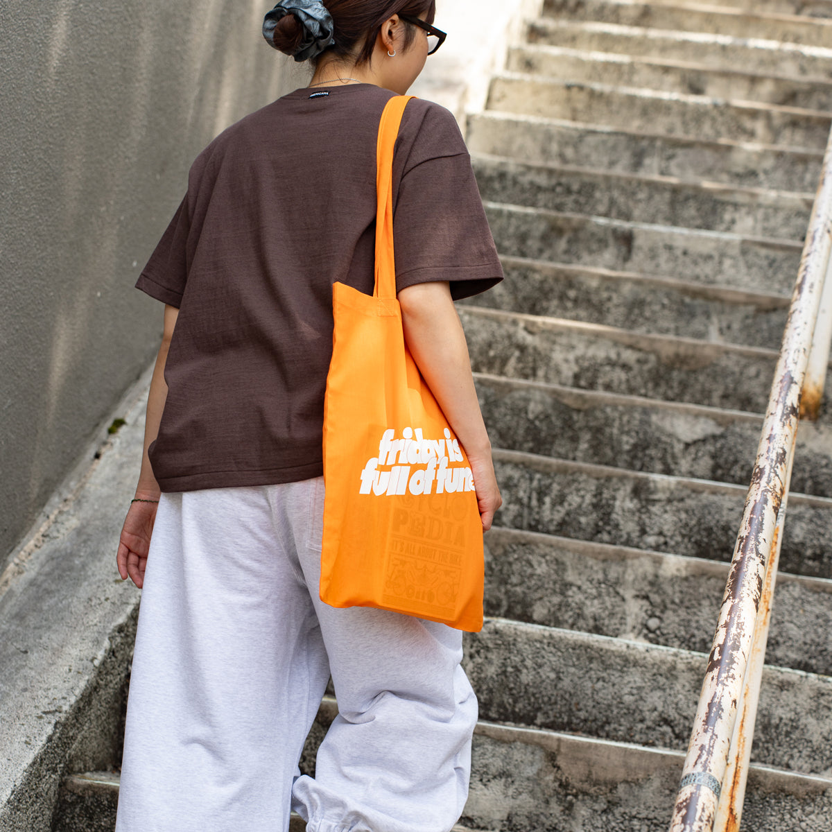 F F F   Tote bag  -Orange