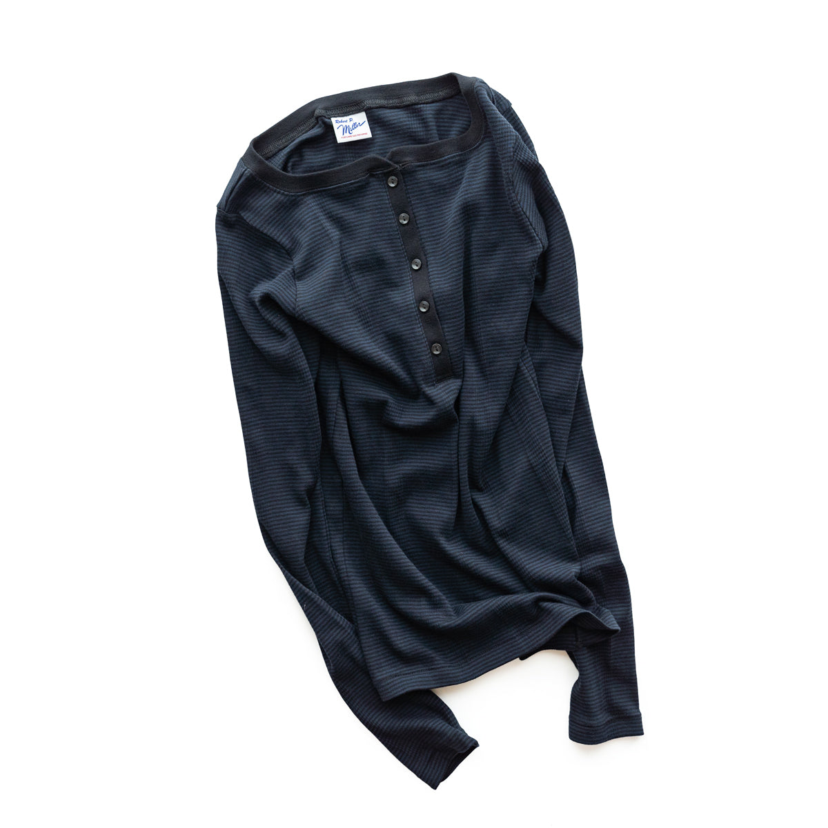Robert P. miller  Panel-rib Henley Neck L/S -867C