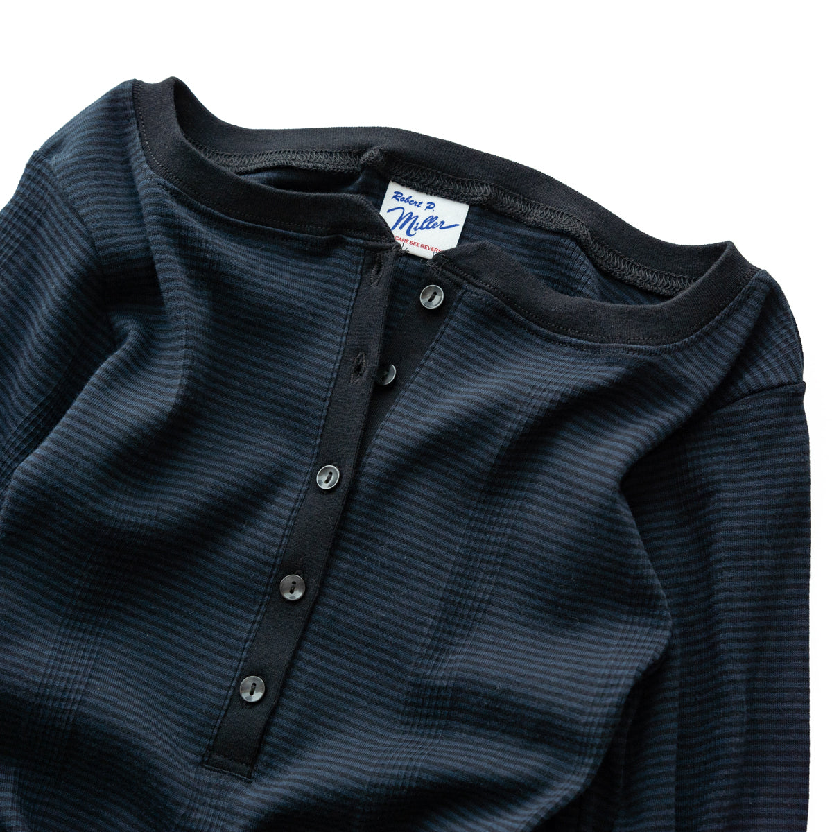 Robert P. miller  Panel-rib Henley Neck L/S -867C