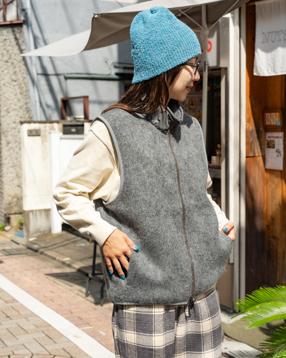 nanamica Zip-Up Mohair Vest