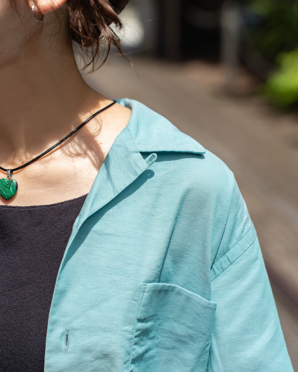 nanamica Open Collar Panama S/S Shirt