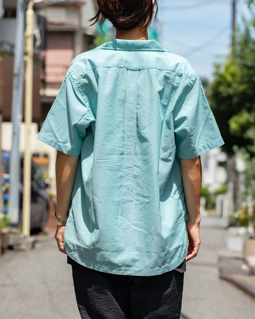 nanamica Open Collar Panama S/S Shirt
