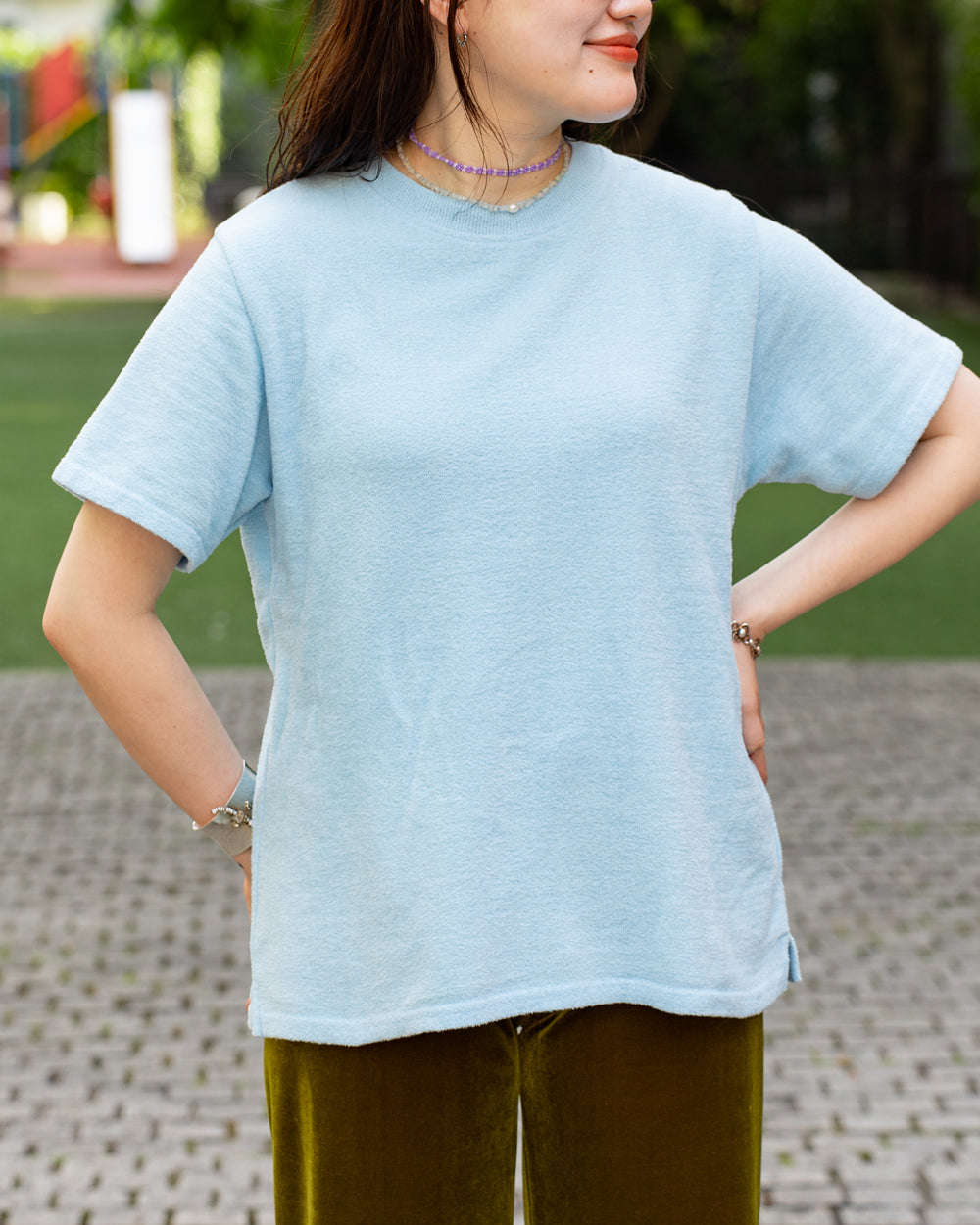 Yonetomi  SURFER MOLE KNIT TEE