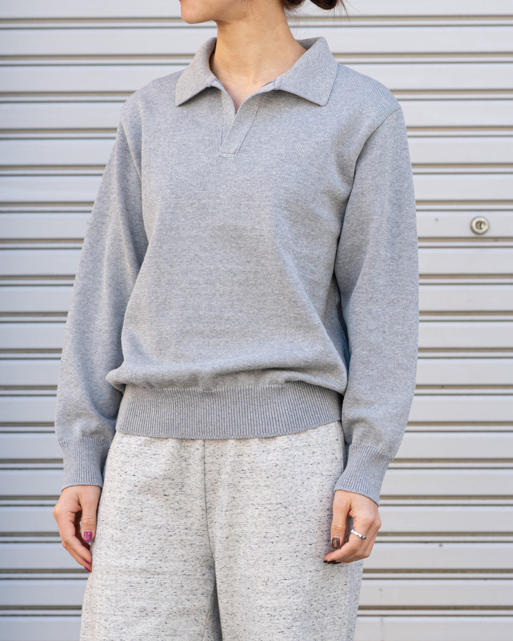 Yonetomi GIMA COTTTON TENJIKU KNIT P/O