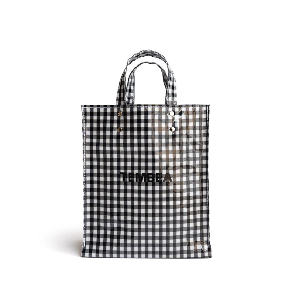 TEMBEA　PAPER TOTE SMALL -GINGHAM CHECK