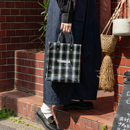 TEMBEA　PAPER TOTE SMALL -NEW CHECK