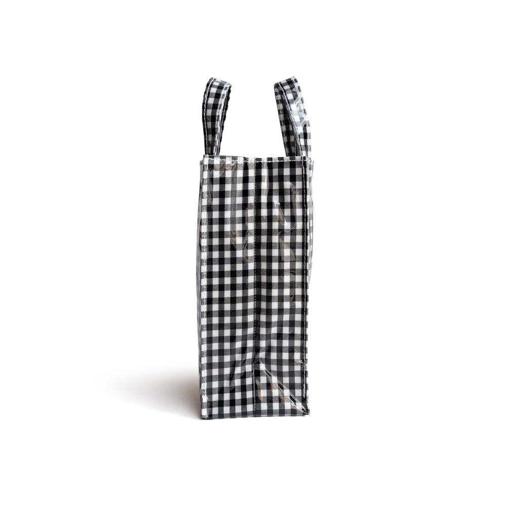 TEMBEA PAPER TOTE SMALL -GINGHAM CHECK – Friday