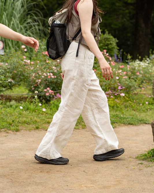 F F F   Easy pants  -Linen  "Off white"