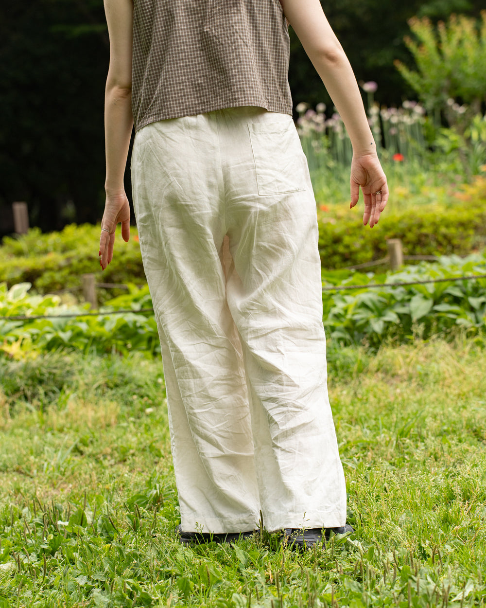 F F F   Easy pants  -Linen  "Off white"