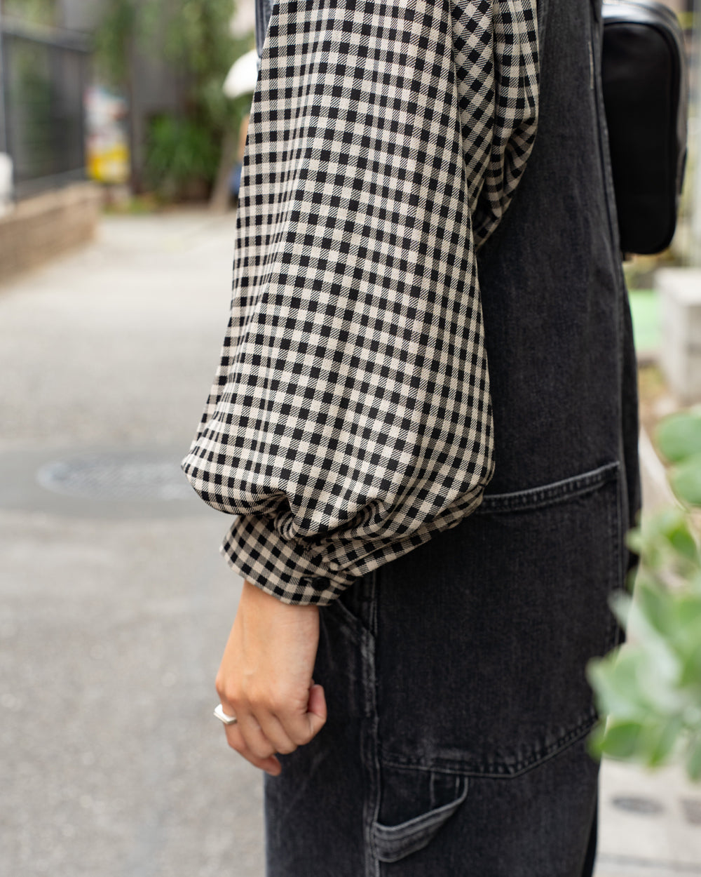 HAVERSACK Shepherd's check blouse