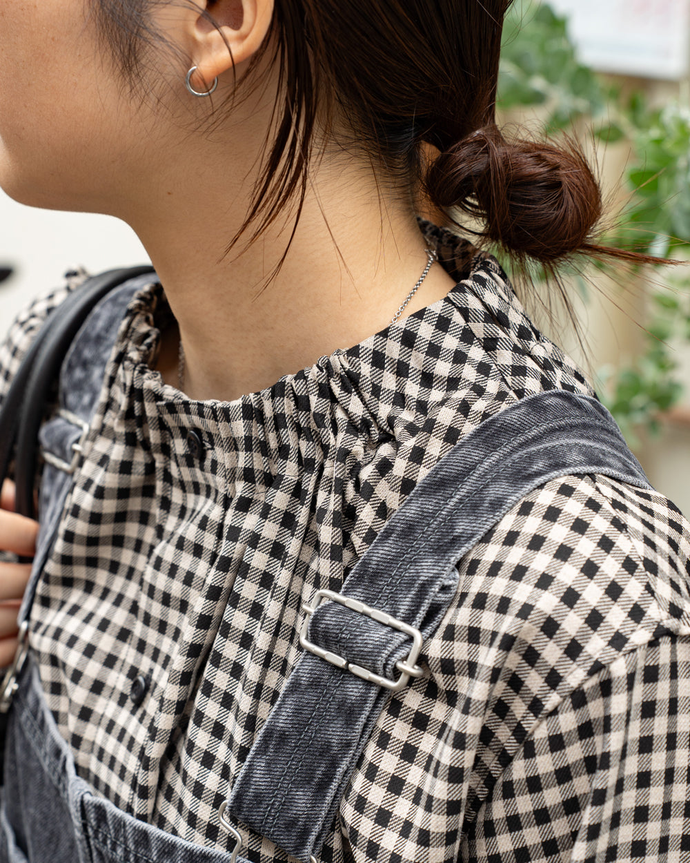 HAVERSACK Shepherd's check blouse