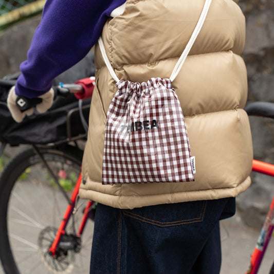 TEMBEA　巾着 POCHETTE -GINGHAM CHECK