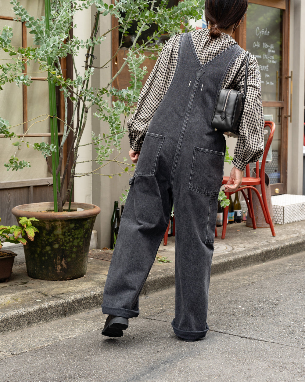 HAVERSACK Shepherd's check blouse