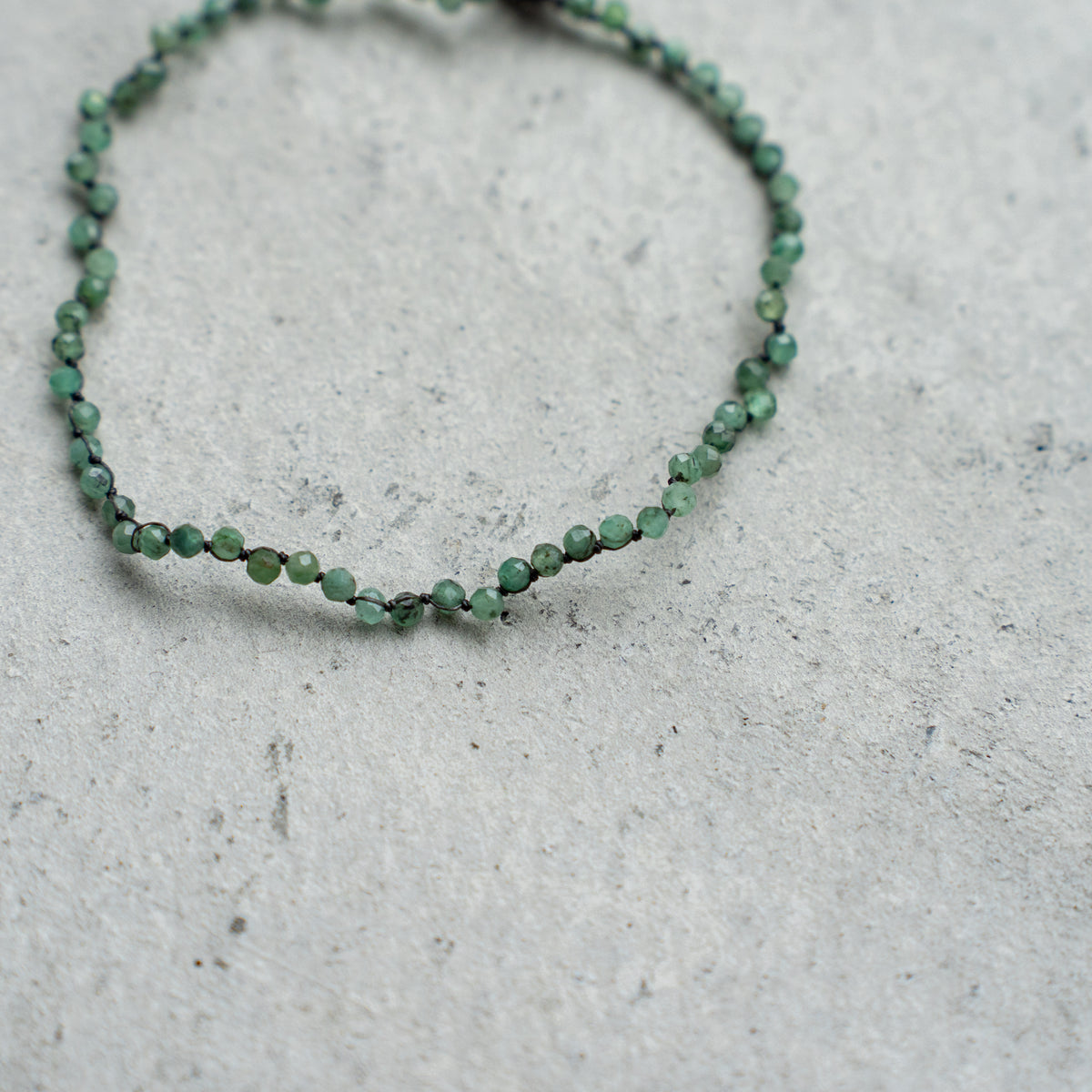 Melanie DeCourcey  DNA 2mm Emerald bracelet
