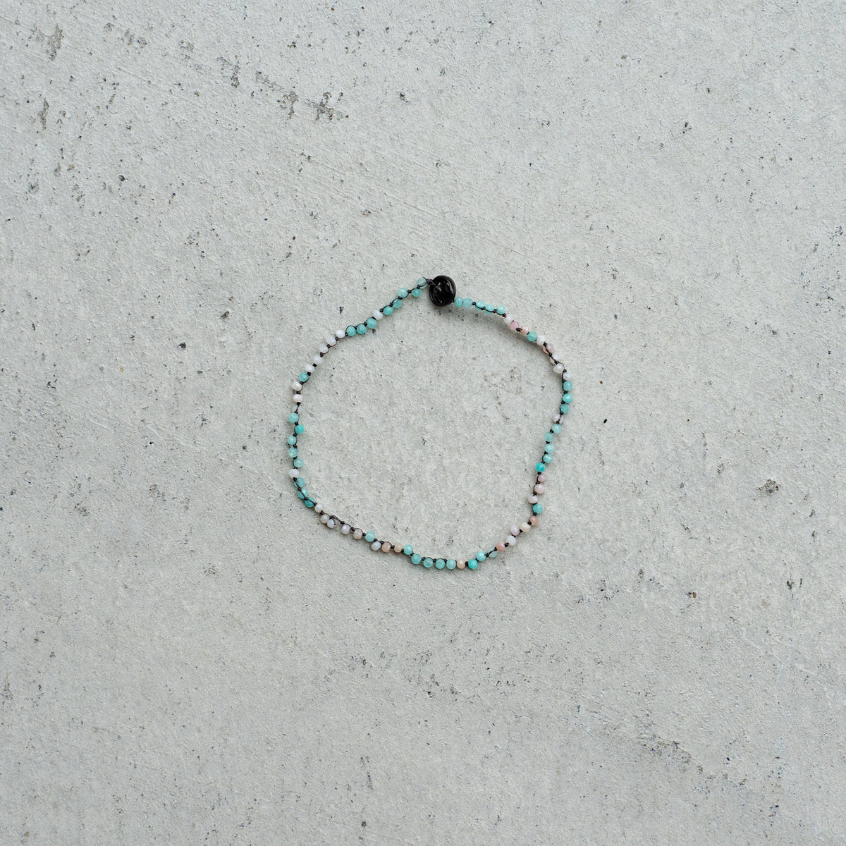 Melanie DeCourcey  Amazonite and common Opal DNA bracelet