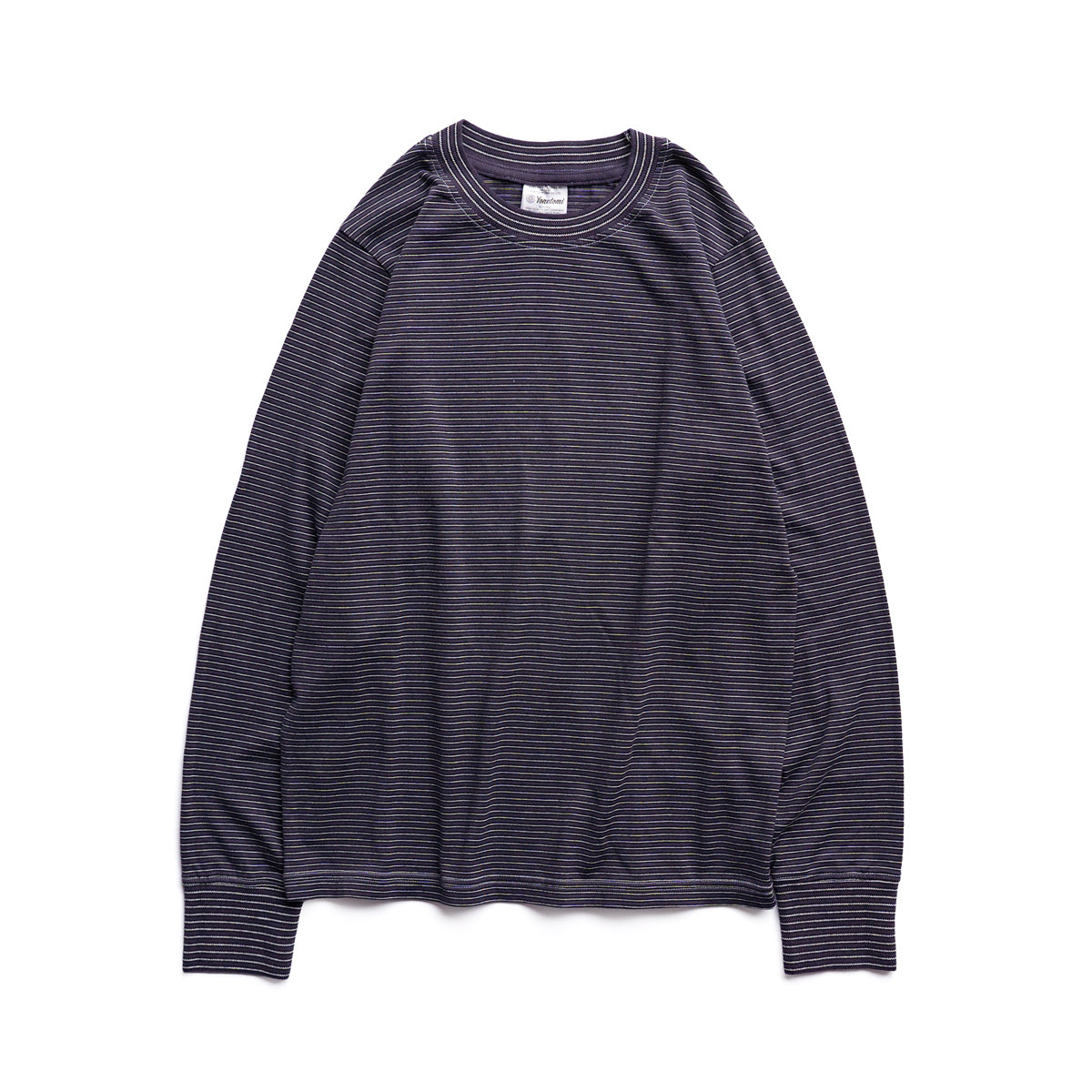 Yonetomi  NEW BASIC GARMENT DYED BORDER - Long Sleeve Crew
