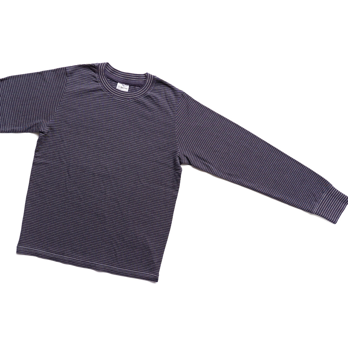 Yonetomi  NEW BASIC GARMENT DYED BORDER - Long Sleeve Crew